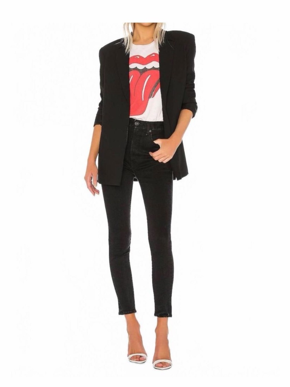 Moussy Original Denim Faded Black Skinny Jeans 25